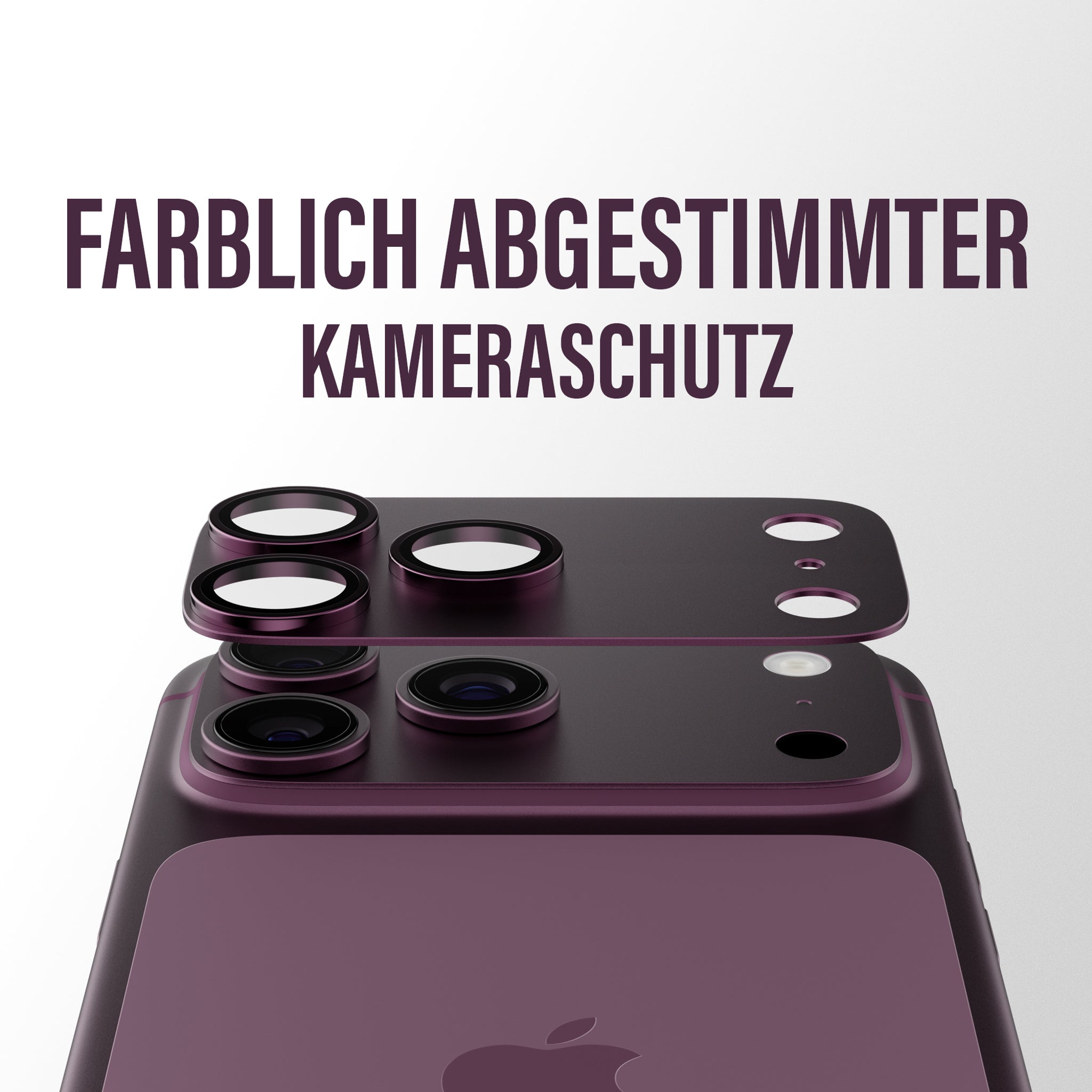 PanzerGlass® Fender Kameraschutz Dark Cherry iPhone 18 Pro Max